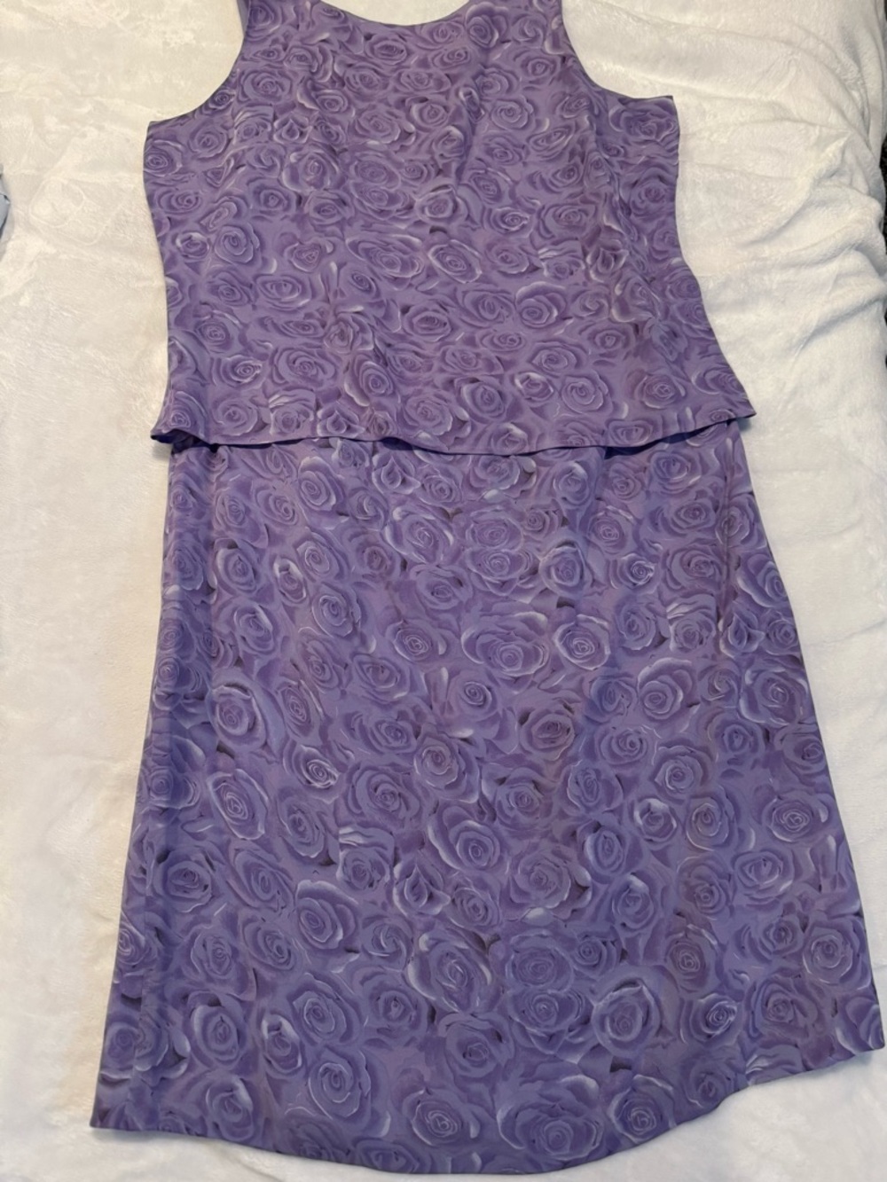 Lilac Rose Silk two piece dress